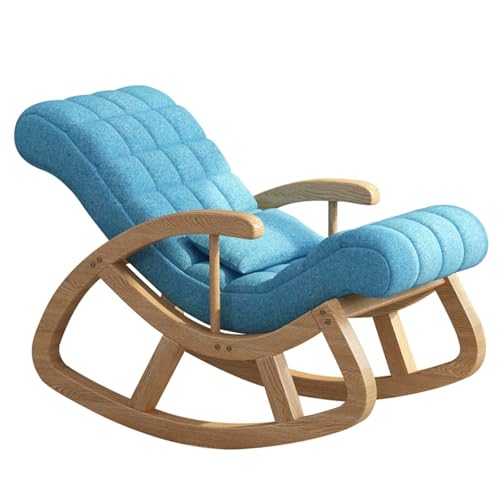 Lese-Schaukelstuhl, Schwingstuhl Gepolsterter Sessel mit Gleitfunktion, Relaxsessel mit Hoher Rückenlehne, Schlafsessel for Wohnzimmer, Schlafzimmer von Generisch