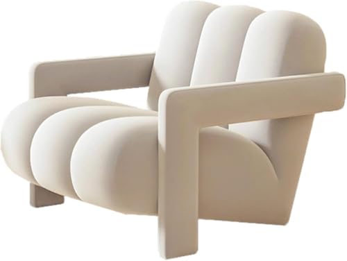 Lesesessel Flanell Gepolsterter Fauler Stuhl Holzrahmen Sessel Modern Recliner Akzentstuhl für Wohnzimmer Schlafzimmer Cafe Balkon Lesesessel Flanell Gepolsterter Fauler Stuhl Holzrahmen Sessel Modern Recliner Akzentstuhl für Wohnzimmer Schlafzimmer Cafe Balkon von Generisch