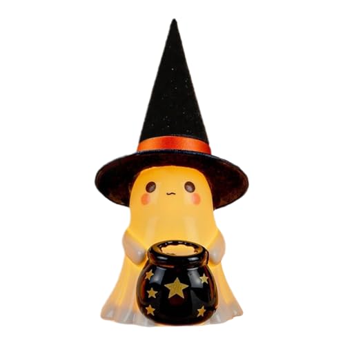 Leuchtende Geisterfigur, Halloween Geister mit Hexenhüten, Saisonale LED Dekofigur für Zuhause Kamin Tisch Party Deko Leuchtende Geisterfigur, Halloween Geister mit Hexenhüten, Saisonale LED Dekofigur für Zuhause Kamin Tisch Party Deko von Generisch