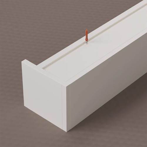 Lichtblockierende Gardinenstange – 150 cm weiße Aluminium-Legierung oben, Einzelschiene für Raumteiler und Privatsphäre, ideal für Zuhause und Büro Lichtblockierende Gardinenstange – 150 cm weiße Aluminium-Legierung oben, Einzelschiene für Raumteiler und Privatsphäre, ideal für Zuhause und Büro von Generisch