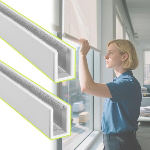 Lichtblockierende Streifen, U-förmiges Verdunkelungsschienensystem für verbesserte Privatsphäre und Lichtkontrolle von Generisch