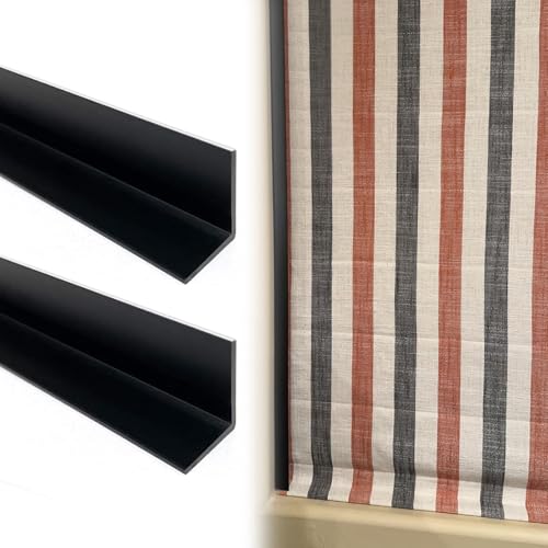 Lichtblockierende Streifen für Fensterrahmen, L-Form, Verdunkelungs-Seitenschienen, selbstklebend, flexibel, schneidbares PVC von Generisch