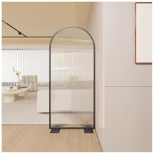Lichtdurchlässiger Raumteiler aus Glas mit Metallrahmen - Matte gehärtetes Glas Trennwand für Raumtrennung in Haus, Büro, Hotel Lichtdurchlässiger Raumteiler aus Glas mit Metallrahmen - Matte gehärtetes Glas Trennwand für Raumtrennung in Haus, Büro, Hotel von Generisch