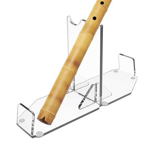 Lichtschwert-Präsentationsständer – Doppelklingen-Lichtschwert-Schreibtisch-Halter, Acryl-Ständer, modische und stabile Acryl-Lichtschwert-Halterung für Flöte und Lichtschwert von Generisch