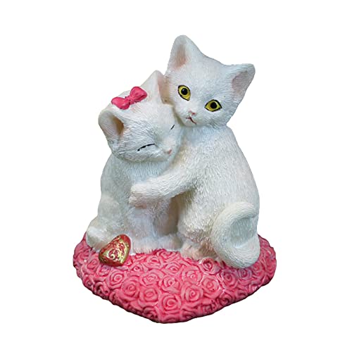 Liebespaar Katzen Dekofigur aus Harz Romantische Resin Tierfigur für Valentinstag & Zuhause Simulation Katzenornament Handgefertigte Tischdeko für Wohnzimmer Schlafzimmer Jahrestag Geschenk Liebespaar Katzen Dekofigur aus Harz Romantische Resin Tierfigur für Valentinstag & Zuhause Simulation Katzenornament Handgefertigte Tischdeko für Wohnzimmer Schlafzimmer Jahrestag Geschenk von Generisch
