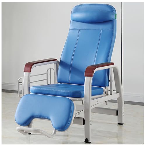 Liegestuhl Wartezimmer Empfangsstühle, Verstellbarer Infusionsstuhl mit Infusionsständer, Klinik Medizinischer Stuhl Phlebotomiestuhl, Laborblutentnahmestuhl Weich gepolsterter Sitz von Generisch