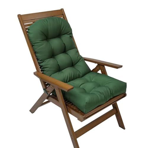 Liegestuhlkissen für Garten & Strandkorb - Hochlehner Kissen für bequemes Sitzen - Perfekt für Schaukelstühle und Entspannung im Freien von Generisch