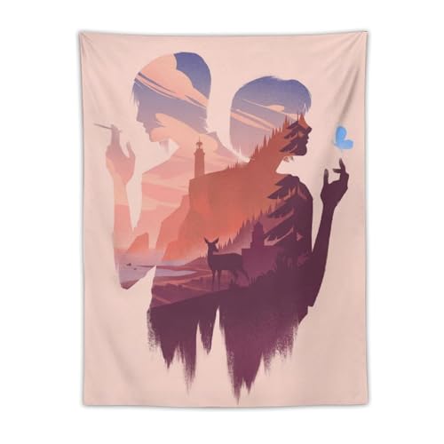 Life Is Strange Minimalistische Gaming-Dekoration für Jungenzimmer, cooler Wandteppich, Kunstdrucke, Wandgemälde, Kunstwerke, Wandteppich, hängendes Bild, Geschenk, Schlafzimmer, Heimdekoration, 76,2 von Generisch