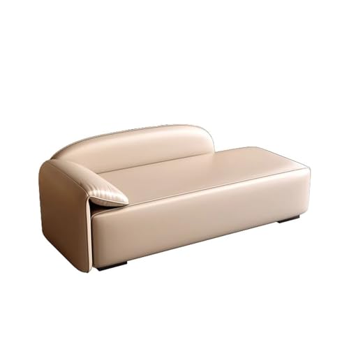 Light Luxury Nordic Bed End Bench - Stylischer Sofa-Hocker für Schlafzimmer, Eingang oder Bekleidungsgeschäft - Beige Chaiselongue, kompaktes Design für kleine Räume von Generisch