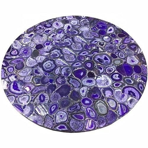 Lila Achat Couchtisch I Achat Esstisch I Epoxy Tischplatte I Achat Küchenplatte I Edelstein Dekorative Platte 76,2 x 76,2 cm Lila Achat Couchtisch I Achat Esstisch I Epoxy Tischplatte I Achat Küchenplatte I Edelstein Dekorative Platte 76,2 x 76,2 cm von Generisch