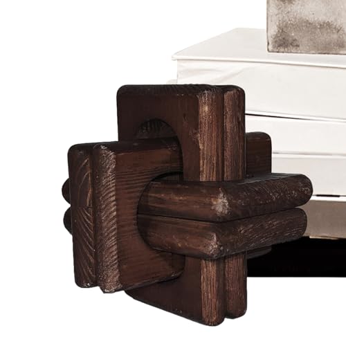Link Holzknoten Deko,Kettenglieder Dekoration Aus Holz | Boho Modern Rustisch Wohnaccessoires Für Bücherregal Schreibtisch Schlafzimmer Sideboard Tischmitte Regaldekoration von Generisch
