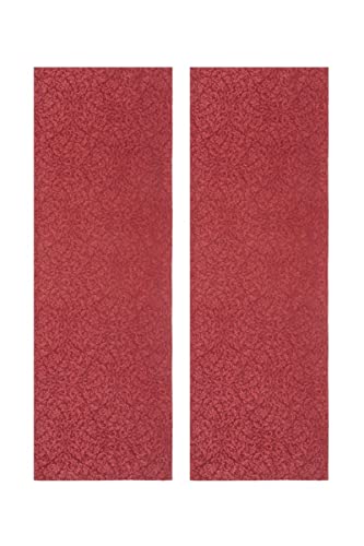 Livarno Home Jacquard Tischläufer 50 x 150 cm 2er-Set Pflegeleicht Wasserabweisend (Rot) von Generisch