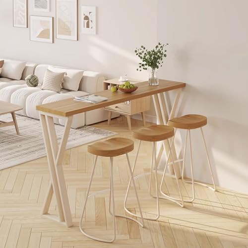 Live Edge Industrial Esstisch - Schmaler Stehtisch mit hoher Platte und Metallfuß für Küche und Esszimmer, 180 x 40 x 105 cm, perfekt für kleine Räume, Keine Hocker im Lieferumfang enthalten Live Edge Industrial Esstisch - Schmaler Stehtisch mit hoher Platte und Metallfuß für Küche und Esszimmer, 180 x 40 x 105 cm, perfekt für kleine Räume, Keine Hocker im Lieferumfang enthalten von Generisch