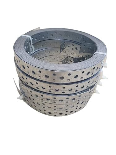 Lochband/Montageband 20x0,8mm Stahl verzinkt mit Multi-Lochung 10 meter (5) von Generisch