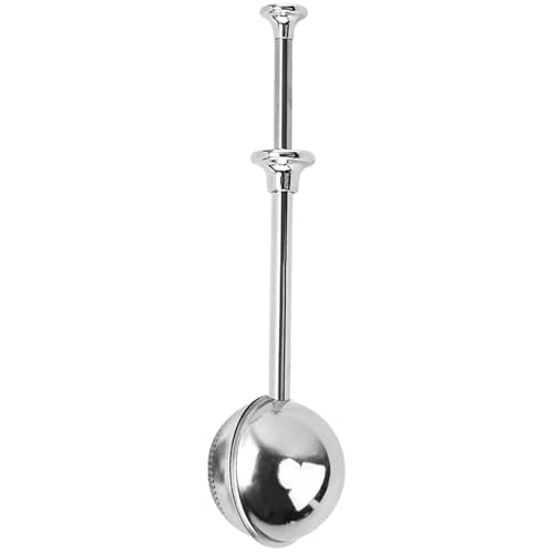 Löffel Pulver Zucker Staubwedel Puderzucker Streustab Puderzucker Stick Sieb Edelstahl Mehlpulver Filter Löffel für Mehl, Bäcker Staubstab, Mehlpulverfilter (halblochförmig) von Generisch