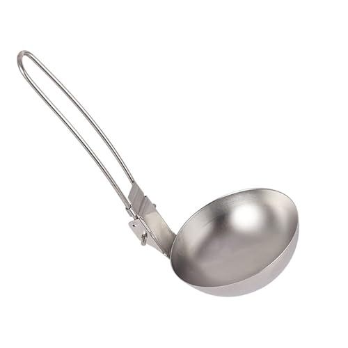 Löffellöffel Aus Edelstahl - Toter Faltbar Mit Langen Ärmeln, Suppensuppe Aus Edelstahl Suppe Küchenutensilien Mit Kochsuppe | Rostfrei Zum Mischen Und Servieren von Suppen, Access von Generisch