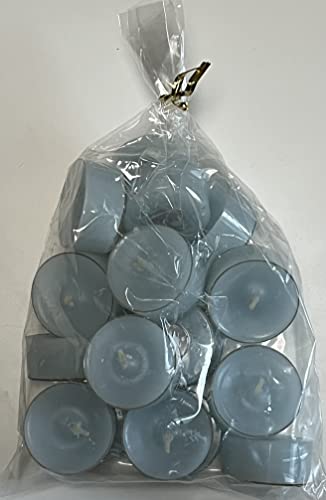 Løgum Kloster Lys 100 x Teelichter pastellblau pastell-blau dänische Teelichter im Acrylcup Kerzen 4 Std. Brenndauer Gastronomie Teelicht von Generisch