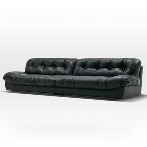 Lounge Sofa, Modernes, Bequemes Ledersofa Ohne Montage for Wohnzimmer, Empfangsraum, Lounge, Audiovisuellen Raum, Massivholzrahmen Lounge Sofa, Modernes, Bequemes Ledersofa Ohne Montage for Wohnzimmer, Empfangsraum, Lounge, Audiovisuellen Raum, Massivholzrahmen von Generisch