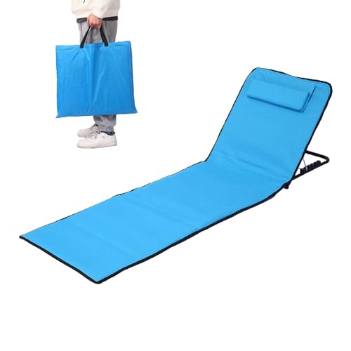 Lounge Strandstuhl - Klappliege für Außenpool - -Lounge-Sessel mit 5 verstellbaren - Tragbare Sonnenbräunungsstühle - Outdoor Strandliege - Verstärkter Chaiselongue Stuhl für Pool von Generisch