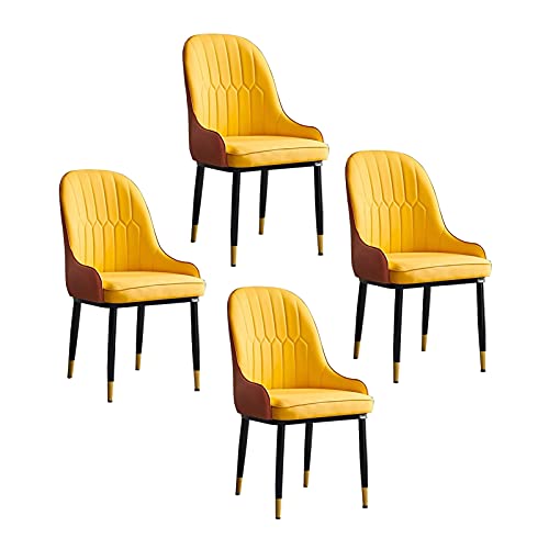 Loungesessel Set von 4 – PU-Leder Modern Einfach für Wohnzimmer, Schlafzimmer, Küche, Hotelempfang – Esszimmerstühle zu Hause von Generisch