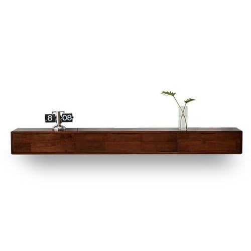 Lowboard Hängend Aus Holz mit Klapptüren, Moderne Fernsehtisch mit Stauraum, Wandregal for Wohnzimmer, Schlafzimmer von Generisch