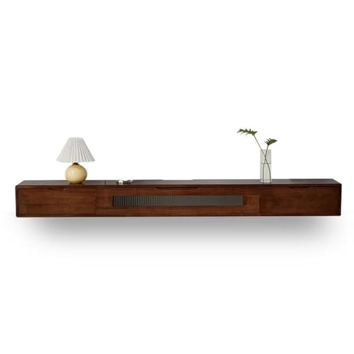 Lowboard Hängend Aus Holz mit Klapptüren, Moderne Fernsehtisch mit Stauraum, Wandregal for Wohnzimmer, Schlafzimmer Lowboard Hängend Aus Holz mit Klapptüren, Moderne Fernsehtisch mit Stauraum, Wandregal for Wohnzimmer, Schlafzimmer von Generisch