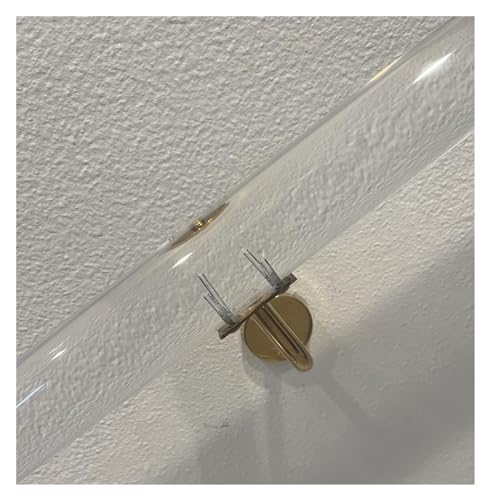 Lucite Treppengeländer aus Acryl, transparent, 50 cm, 700 cm, rutschfestes Wandgeländer und stilvolles für Treppen und Balkone von Generisch