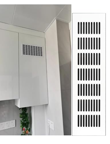 Lüftungsabdeckung aus Aluminiumlegierung, Lüftungsgitter for Schränke, Schuhschränke, Kleiderschränke, Geruchsschutz, hohe Luftdurchlässigkeit(Natural,100x150mm) von Generisch