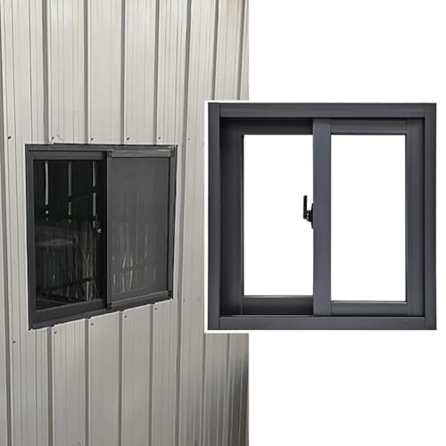 Lüftungsfenster für Kellerbad, bündig montiertes horizontales Schiebefenster, benutzerdefinierte Größe, kleines Haushaltsfenster von Generisch