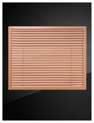 Lüftungsgitter/Ablufthaube, Heizkörperabdeckung Luftgitter Entlüftungsabdeckung, Dekorative Rückluftgitterplatte for Büro Wohnzimmer Schlafzimmer Flur(Brown,15x15cm/6x6in) von Generisch