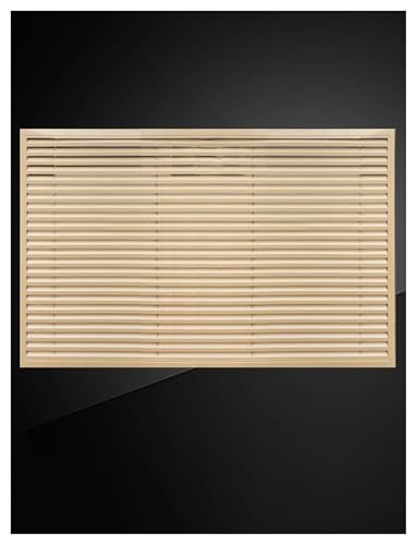 Lüftungsgitter/Ablufthaube, Heizkörperabdeckung Luftgitter Entlüftungsabdeckung, Dekorative Rückluftgitterplatte for Büro Wohnzimmer Schlafzimmer Flur(Light brown,60x120cm/24x47in) von Generisch