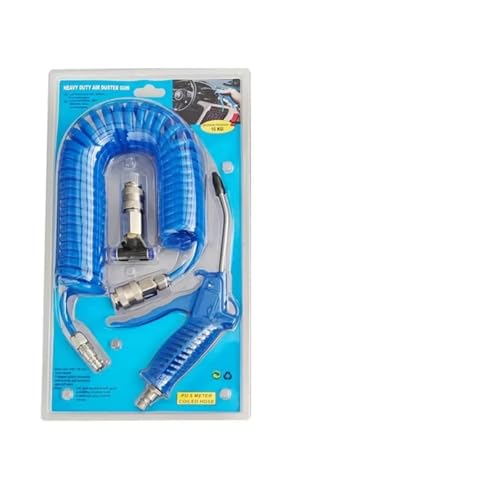 Luftblaspistole Blaspistolen Handgehaltenes pneumatisches Reinigungswerkzeug Staubsprühanschluss Staubtuch Reinigen Mehrzweck(Air dust gun set) von Generisch