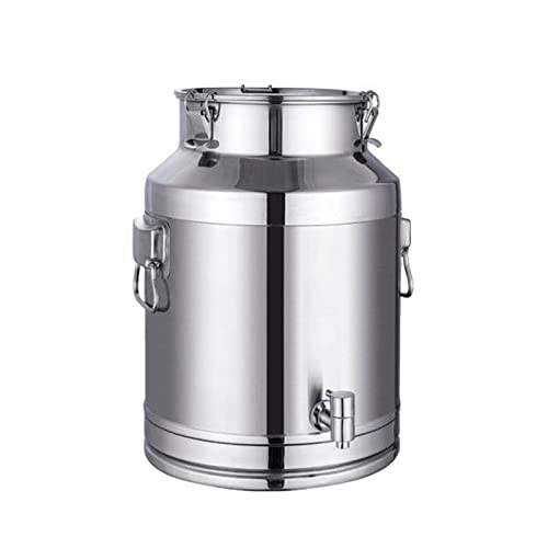 Luftdichte 35 l Edelstahl-Milch-Transportdose – Bauernhof-Aufbewahrung Weineimer Ölfass Teedose mit versiegeltem Deckel & Zapfhahnspender – & auslaufsicher Luftdichte 35 l Edelstahl-Milch-Transportdose – Bauernhof-Aufbewahrung Weineimer Ölfass Teedose mit versiegeltem Deckel & Zapfhahnspender – & auslaufsicher von Generisch