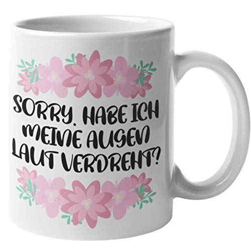 Lustige Tasse mit Spruch - Augen Laut Verdreht - Rosa Witzige Sprüche Kaffeetasse Geschenk Kaffeeliebhaber Büro Sarkasmus von Generisch