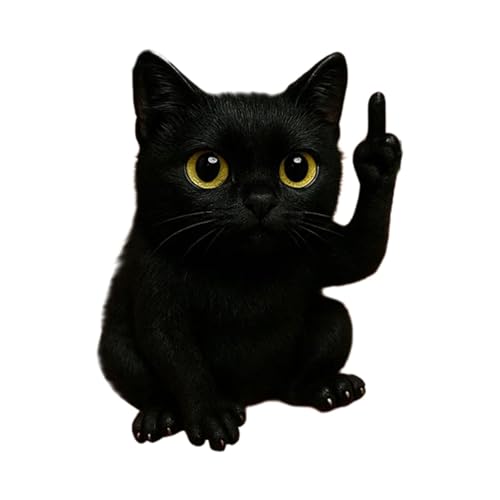 Lustige Tierfigur mit Mittelfinger Mini Statue aus Resin für Schreibtisch, Regal & Auto Humorvolle Dekofigur als Geschenkidee Freche Tischdekoration für Zuhause & Büro als Gag-Geschenk von Generisch