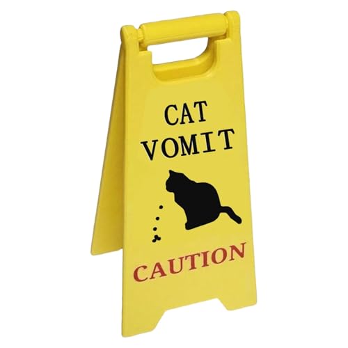 Lustiges Katzenerbrochenes Warnschild Niedliche und Humorvolle Warnung für Garten und Schreibtisch Originelle Deko mit Katzen und Hundekotz Motiv Witziges Tisch und Gartenschild Lustiges Katzenerbrochenes Warnschild Niedliche und Humorvolle Warnung für Garten und Schreibtisch Originelle Deko mit Katzen und Hundekotz Motiv Witziges Tisch und Gartenschild von Generisch