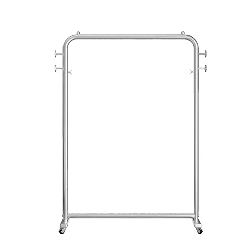 Luxuriöse, leichte Bodengarderobe, einfacher, multifunktionaler Roll-Kleiderbügelständer für Zuhause und Studentenwohnheim, stilvoller Schlafzimmer-Nizer und Aufbewahrungsregal von Generisch