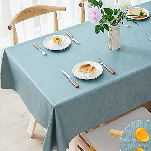 Luxuriöse, wasserdichte PVC-Tischdecke, abwischbar und leicht zu reinigen, 140 x 180 cm, robuste Kunststoff-Tischdecke für Esstischpartys und Veranstaltungen Luxuriöse, wasserdichte PVC-Tischdecke, abwischbar und leicht zu reinigen, 140 x 180 cm, robuste Kunststoff-Tischdecke für Esstischpartys und Veranstaltungen von Generisch