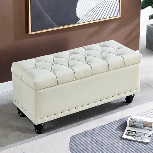 Luxuriöse Polsterbank, Bettbank aus Kunstleder, mit gepolstertem Sitz, Premium-Dekoration, Möbel, Fußhocker, Couch für Wohnzimmer, Schlafzimmer Luxuriöse Polsterbank, Bettbank aus Kunstleder, mit gepolstertem Sitz, Premium-Dekoration, Möbel, Fußhocker, Couch für Wohnzimmer, Schlafzimmer von Generisch