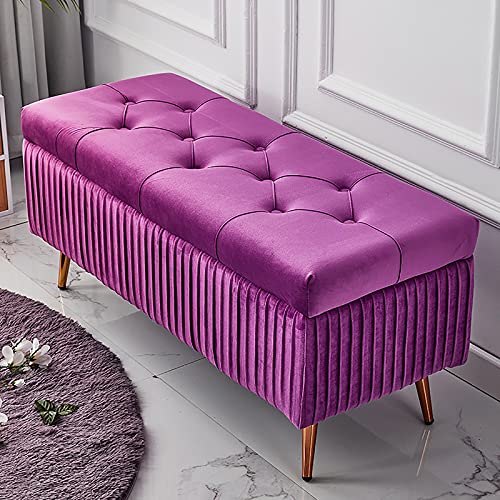 Luxuriöse Sitzbank aus Samt, hochwertige dekorative Ottomane für Schuhaufbewahrung, bequeme Fußstütze, ideal für Wohnzimmer und Eingangsbereich Luxuriöse Sitzbank aus Samt, hochwertige dekorative Ottomane für Schuhaufbewahrung, bequeme Fußstütze, ideal für Wohnzimmer und Eingangsbereich von Generisch
