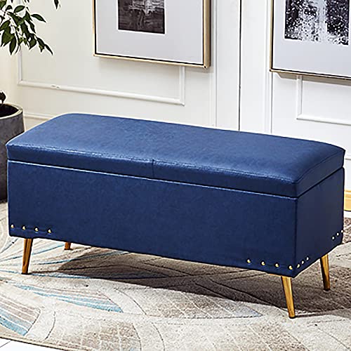 Luxuriöse Sitzbank mit Stauraum, Kunstleder, weicher Sitzhocker, Ottomane, Fußhocker, moderne rechteckige Dekoration, Möbelfußstütze, Multifunktionsbänke, Dunkelgrau, 60 x 40 x 45 cm, hoffnungsvoll Luxuriöse Sitzbank mit Stauraum, Kunstleder, weicher Sitzhocker, Ottomane, Fußhocker, moderne rechteckige Dekoration, Möbelfußstütze, Multifunktionsbänke, Dunkelgrau, 60 x 40 x 45 cm, hoffnungsvoll von Generisch