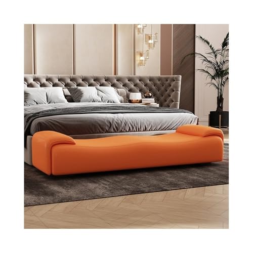 Luxuriöse Sitzbank mit Stauraum für Schlafzimmer – stilvoller Ottomane am Ende des Bettes, geräumiger Sofa-Hocker mit Schuhwechselfunktion, hellorange, perfekt für Garderobe und Kleideraufbewahrung Luxuriöse Sitzbank mit Stauraum für Schlafzimmer – stilvoller Ottomane am Ende des Bettes, geräumiger Sofa-Hocker mit Schuhwechselfunktion, hellorange, perfekt für Garderobe und Kleideraufbewahrung von Generisch