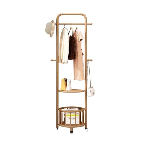 Luxuriöse freistehende Garderobenleiste aus Massivholz, leicht, mobiler Aufbewahrungsständer für Eingangsbereich und Wohnzimmer, vertikaler Nizer, großes Holzfarbdesign Luxuriöse freistehende Garderobenleiste aus Massivholz, leicht, mobiler Aufbewahrungsständer für Eingangsbereich und Wohnzimmer, vertikaler Nizer, großes Holzfarbdesign von Generisch