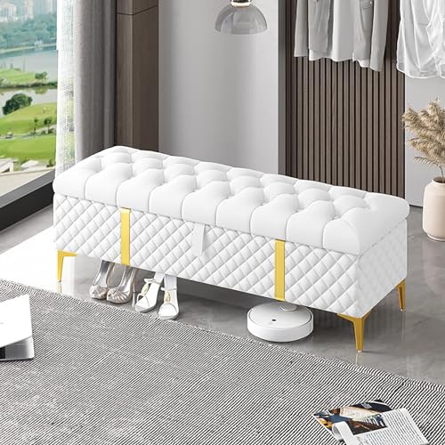 Luxuriöse gepolsterte Leder-Aufbewahrungsbank – modernes Design für Schlafzimmer, stilvolle und funktionale Aufbewahrungslösung, elegante Wohnmöbel Luxuriöse gepolsterte Leder-Aufbewahrungsbank – modernes Design für Schlafzimmer, stilvolle und funktionale Aufbewahrungslösung, elegante Wohnmöbel von Generisch