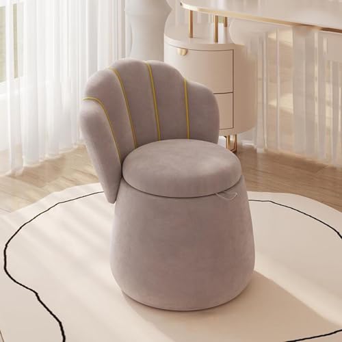 Luxuriöser Samt-Fußhocker – hohe Rückenlehne Pouf Couchhocker für bequemes Sitzen im Schlafzimmer und Wohnzimmer Luxuriöser Samt-Fußhocker – hohe Rückenlehne Pouf Couchhocker für bequemes Sitzen im Schlafzimmer und Wohnzimmer von Generisch