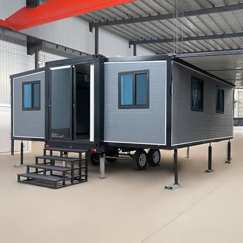 Luxuriöses 12,2 m/6,1 m erweiterbares vorgefertigtes Stahl-modulares Haus, tragbare, moderne mobile Villa, anpassbares Containerhaus zum Verkauf, ideale private und gewerbliche Nutzung von Generisch