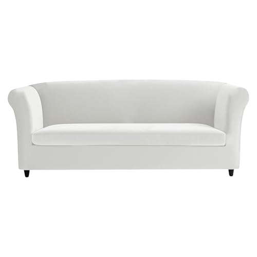 Luxuriöses Chesterfield-Sofabezug-Set aus Samt, rutschfeste XL-Schonbezüge und Kissenschoner für 4-Sitzer-Sofas, elegantes elfenbeinfarbenes Möbelschutz-Set Luxuriöses Chesterfield-Sofabezug-Set aus Samt, rutschfeste XL-Schonbezüge und Kissenschoner für 4-Sitzer-Sofas, elegantes elfenbeinfarbenes Möbelschutz-Set von Generisch