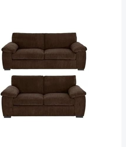 Luxuriöses Jumbo-Kord-Sofa-Set – moderner 3-Sitzer und 2-Sitzer für ein komfortables Wohnzimmererlebnis von Generisch