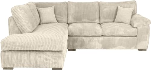 Luxuriöses Jumbo-Kord-Sofa-Set – moderner 3-Sitzer und 2-Sitzer für ein komfortables Wohnzimmererlebnis von Generisch