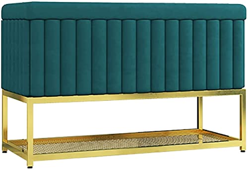 Luxuriöses Samt-Schuhregal mit Metallregalen, moderner Eingangs-Organizer und Aufbewahrungsbank, stilvolles Schuhdisplay für Zuhause, platzsparender Schuhschrank von Generisch